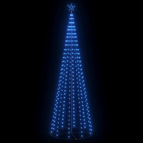 vidaXL Kegelkerstboom 330 LED's 100x300 cm blauw