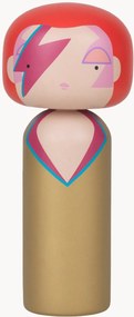 Handgemaakte decoratieve Kokeshi pop Aladdin Sane van hout