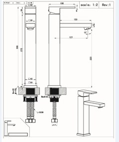 Best Design A-Line wastafelkraan verhoogd chroom