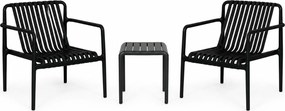 Bistroset 2 personen Kunststof Grijs Domani Furniture Alba