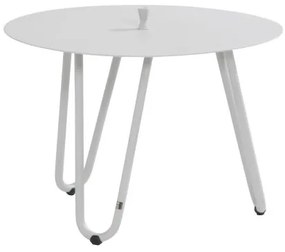 4 Seasons Outdoor | cool sidetable Ø 60 cm hoogte 40 cm, wit  Bijzettafel    Wit weerbestendig