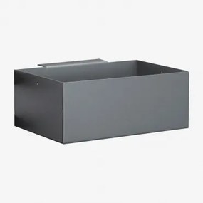 Modulaire Buitenkeuken Opbergmand Van Staal Savona Grijs – Grafiet & 20 X 10 Cm - Sklum