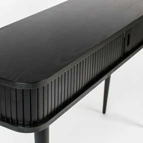 Zuiver Barbier Black Zwarte Design Sidetable - 120 X 35cm.