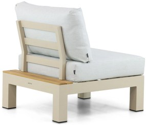 Loungeset 6 personen Aluminium/Teak Taupe Lifestyle Garden Furniture Vittoria
