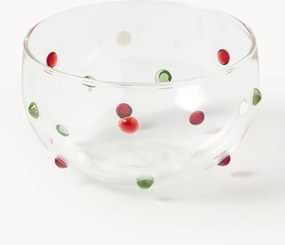 Kleine mondgeblazen schalen Perli van borosilicaatglas, 4-delig