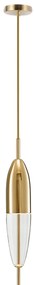 Hanglamp Glas Metaal Goud APP549-1CP