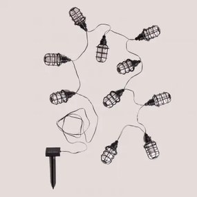 Led-slinger Met Zonne-oplader Van 2 M Estiu Zwart - Sklum