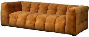 3 zitsbank - Sfär - velours Adore cognac 28
