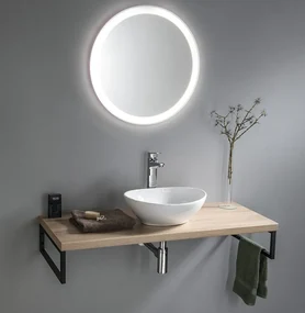 Aqualine Vega 97.5cm badkamermeubel met ovale waskom