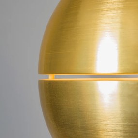 Eettafel / Eetkamer Retro hanglamp goud 40 cm - Slice Art Deco, Design, Modern, Retro E27 bol / globe / rond rond Binnenverlichting Lamp
