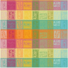 Rond katoenen tafelkleed Arc En Ciel met jacquardweefsel