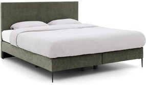 Goossens Boxspring Ease One Incl. Matras, Vlak 180 x 200 cm (=2x 90 x 200 cm) met hoofdbord + 2x matras shapes 1