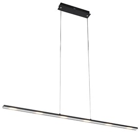 Design hanglamp zwart incl. LED met touchdimmer - Platina