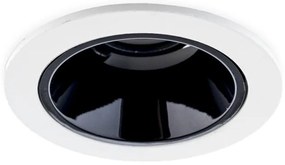 LED Inbouwspot 5W Dimbaar, Kantelbaar, Wit/Zwart, Rond, Ã64mm, Warm Wit