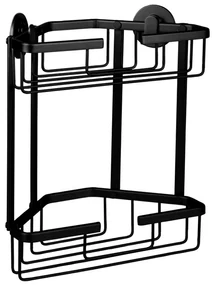 Differnz Draadmand aluminium rechthoek 25x13.1x30cm 2 laags zwart 34.100.16