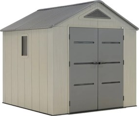Kunststof tuinhuisje voor gereedschap Boston 2,5 x 2,46 m CoverTech grijs