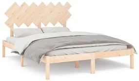 vidaXL Bedframe massief hout 140x190 cm