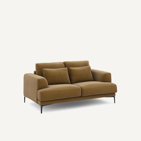 2-zits bank in linnen fluweel, Marsile