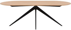 Goossens Excellent Eettafel Uniek, Semi rond 220 x 100 cm