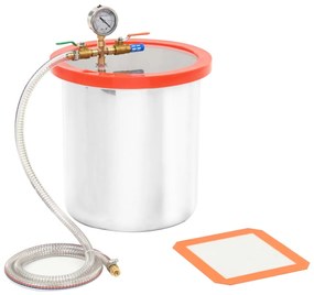 vidaXL Vacuümkamer 18,9 L roestvrij staal