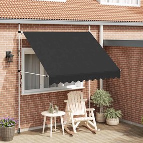 vidaXL Luifel handmatig uittrekbaar 250 cm antraciet