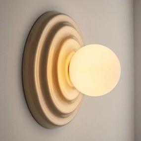 Wandlamp van keramiek en opaline glas, Holi