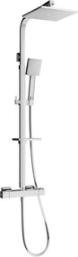 Mexen CQ45 opbouw doucheset met regendouche en thermostatische kraan, chroom - 772504595-00