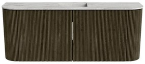 Mondiaz Joya DLux 105cm toiletmeubel ronding links/rechts shadow met wastafel faye midden 1 kraangat glace