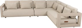 Metropolitan modulaire hoek loungeset rechts 3 delig latte 4 Seasons Outdoor