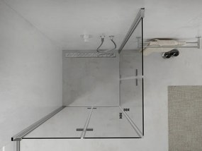 Mexen Lima Duo opvouwbare douchecabine 90 x 90 cm, transparant, chroom - 856-090-090-02-00