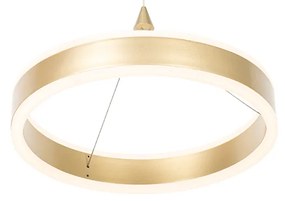 Hanglamp messing 30 cm incl. LED 3-staps dimbaar - Lyani