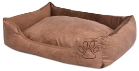 vidaXL Hondenbed kussen PU-kunstleer maat M beige
