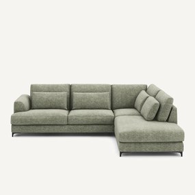 Omvormbare hoekbank rechts, van stevig katoen, MARSILE