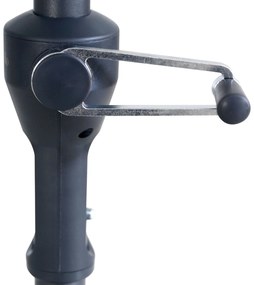 Camello Valerio Stokparasol M (excl. Voet) Aluminium Wit