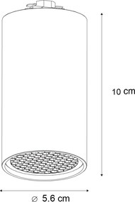 Moderne spot donker brons voor railsysteem 1-fase GU10 50mm - Iconic Ruby Honey