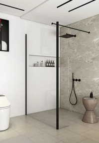 Saniclear Redro inloopdouche 120x40x200cm mat zwart