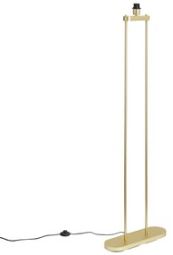 Moderne vloerlamp messing - Thijmen