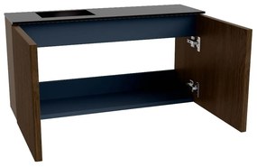 Mondiaz Joya 80cm toiletmeubel walnut met wastafel faye links 1 kraangat urban