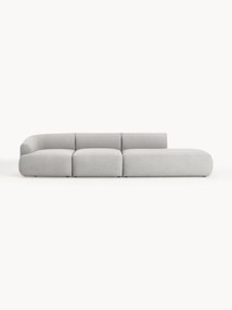 Modulaire XL chaise longue Sofia van bouclé stof