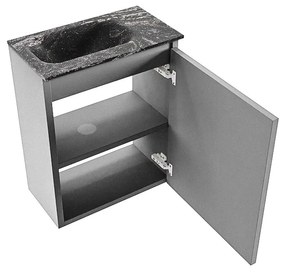 Mondiaz Ture DLux toiletmeubel 40cm plata met wastafel lava links zonder kraangat