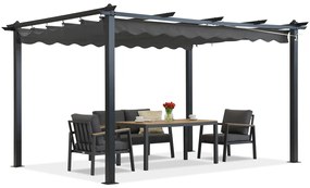 Tuinpaviljoen Barbados 3x4 m antraciet Garden Point