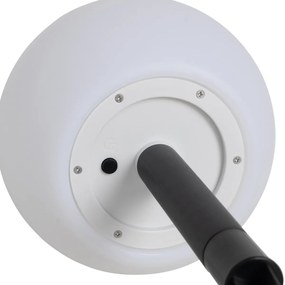 Buitenlamp wit 20 cm incl. LED IP44 solar RGBW - Ludger