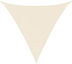 Schaduwdoek - Zonwering - Driehoek - 5 m - creme
