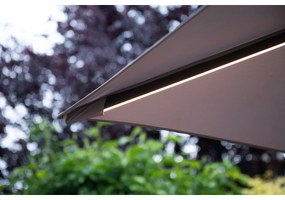 Garden Impressions Hawaii zweefparasol Lumen LED 300x300 cm - zand