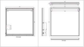 Mueller Ambi LED 60x60cm spiegel inclusief spiegelverwarming