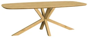 Tower Living Ovale Eettafel Acaciahout 220 Cm Crotone - 220 X 100cm.