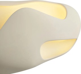 Japandi wandlamp creme 30cm - Pietra