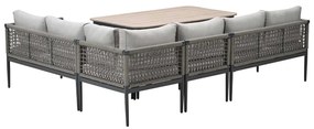 Garden Impressions Burela lounge dining set 5-delig rechts - taupe