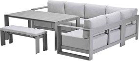Garden Impressions Malakka lounge dining set 6-delig - taupe - valley sand