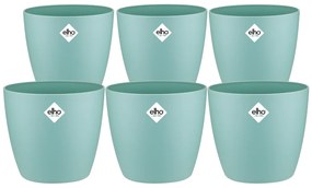 6x Pot Elho Brussels round groen
